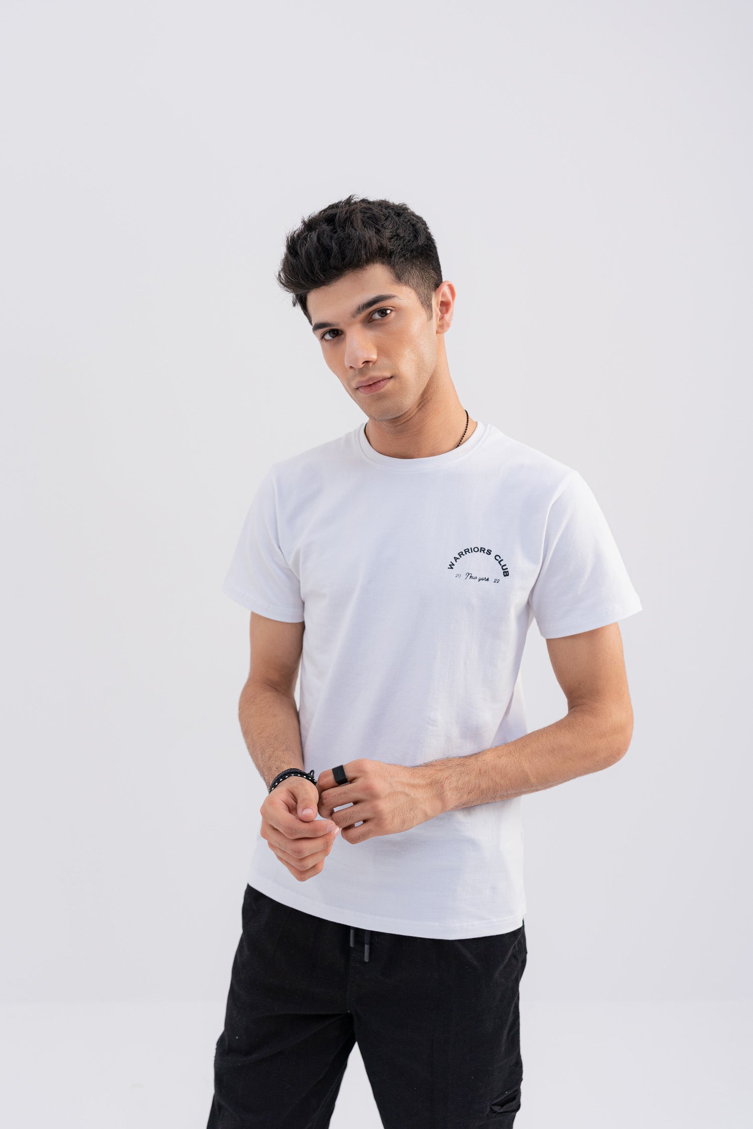 White Warrior Club Graphic T-Shirt - Hustle N Holla
