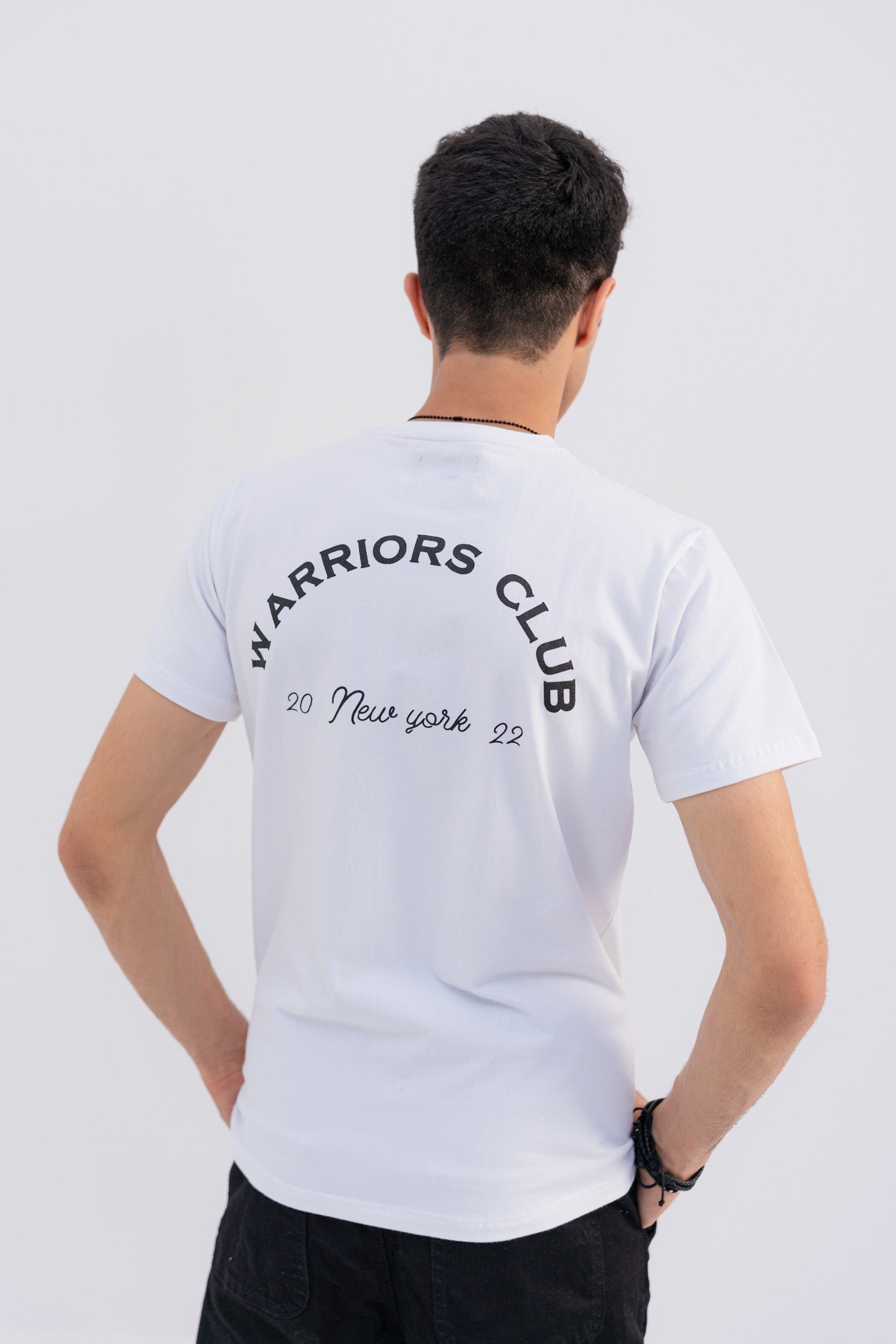 White Warrior Club Graphic T-Shirt - Hustle N Holla