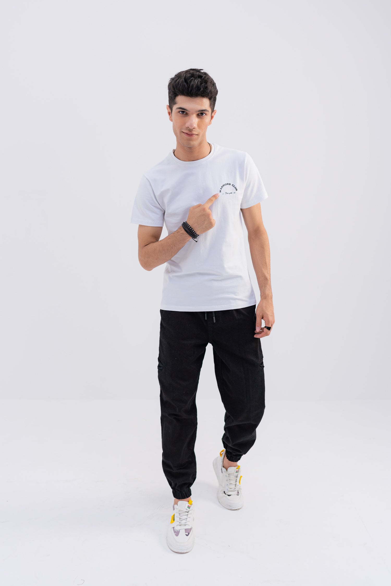 White Warrior Club Graphic T-Shirt - Hustle N Holla