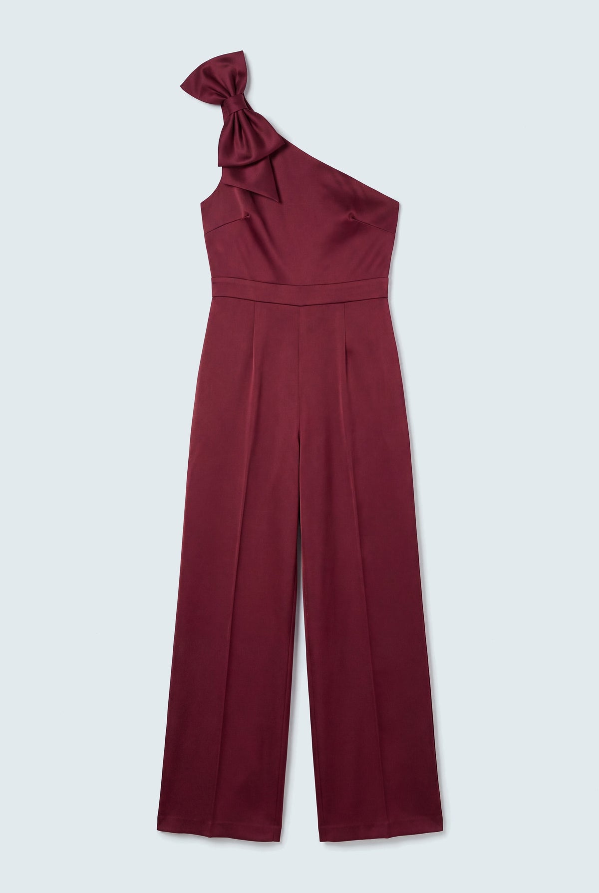 Wine Red Off Shoulder Wide Leg Jumpsuit - Hustle N Holla