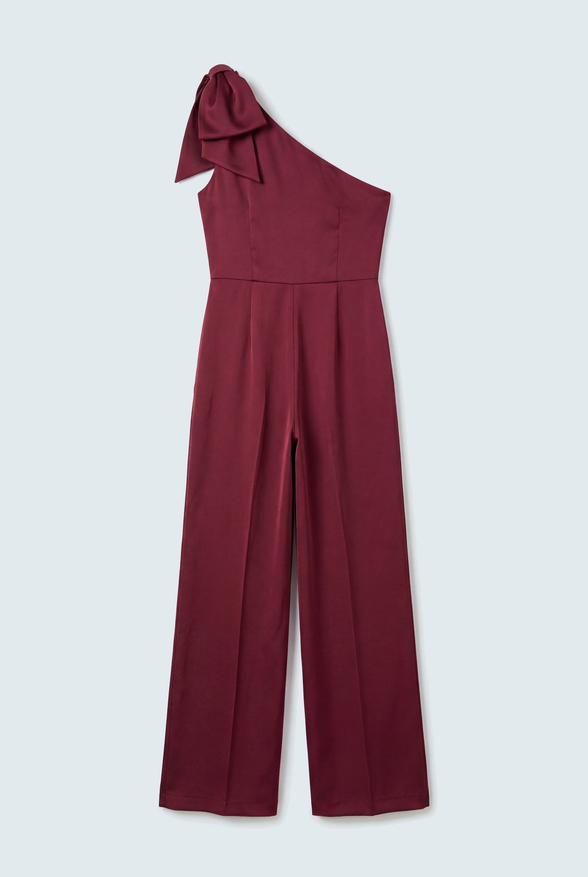Wine Red Off Shoulder Wide Leg Jumpsuit - Hustle N Holla
