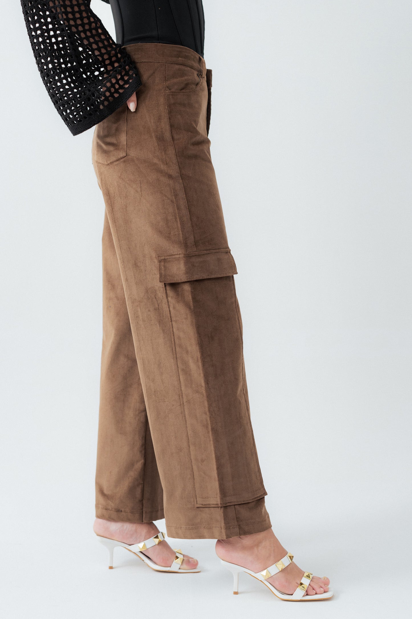 Light Brown Straight Fit Corduroy Pants - Hustle N Holla