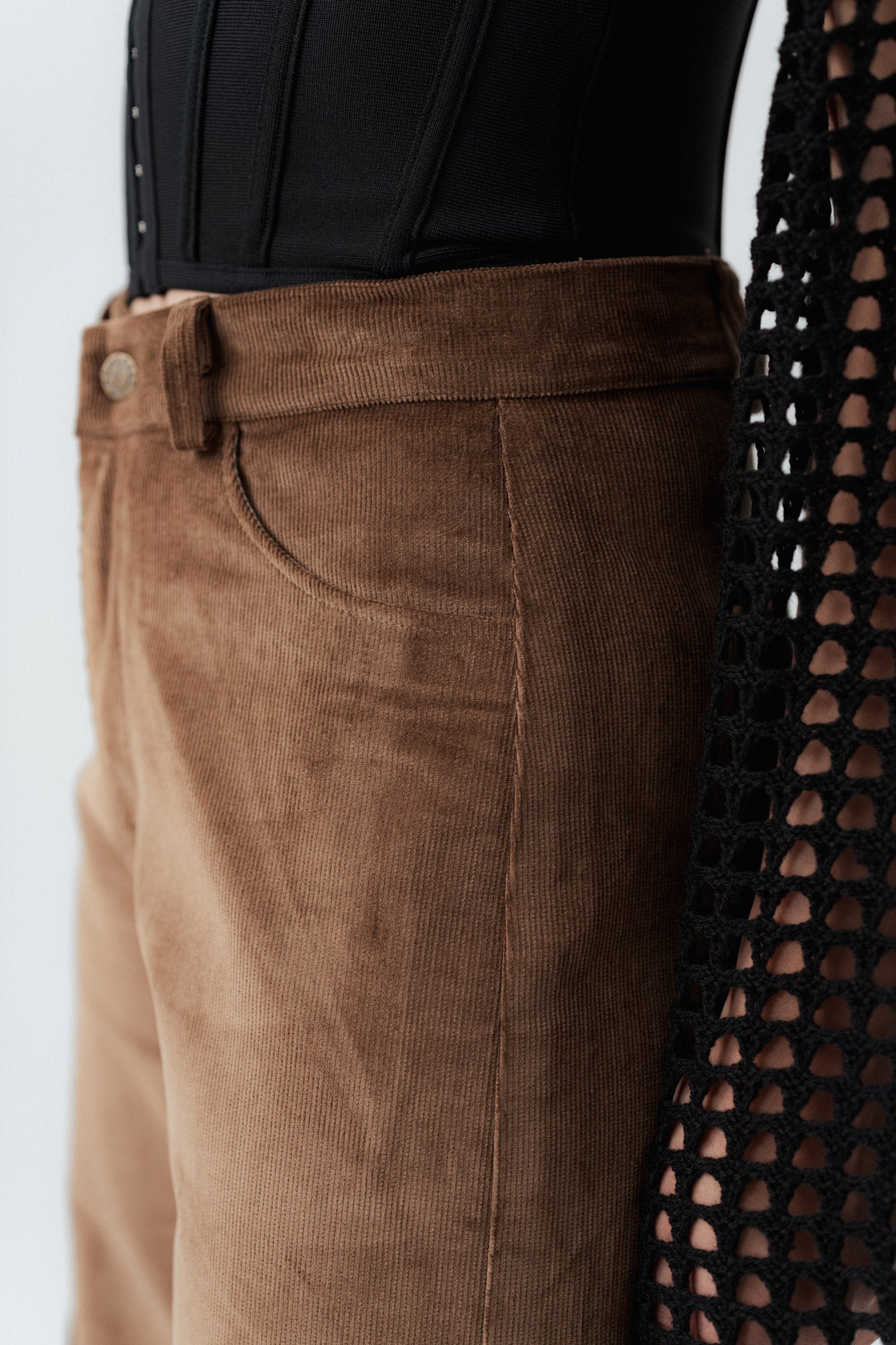 Brown Corduroy Wide Leg Pants - Hustle N Holla