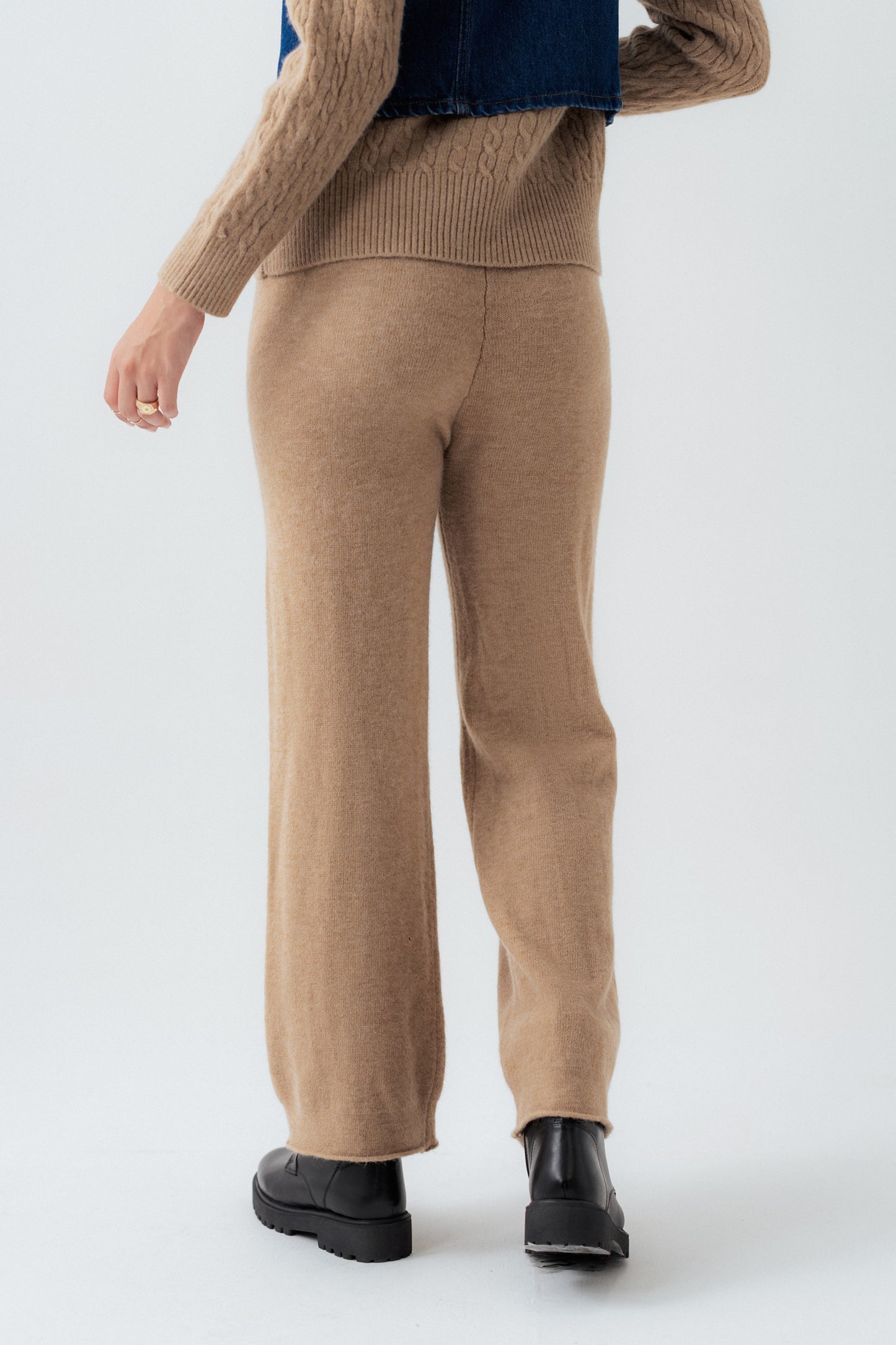 Fawn Straight Fit Trousers - Hustle N Holla