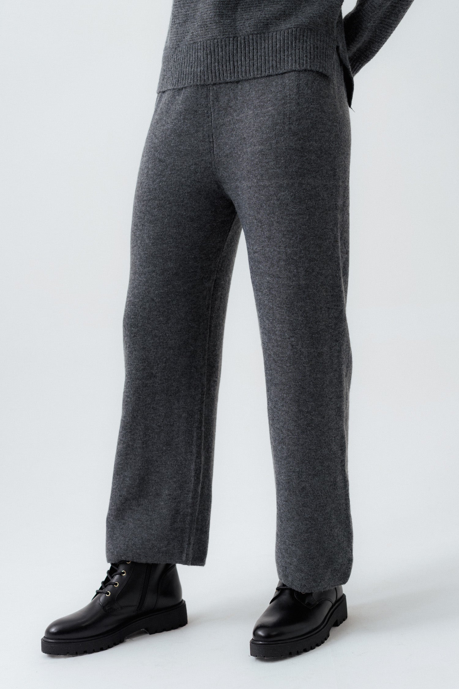 Grey Straight Fit Trouser