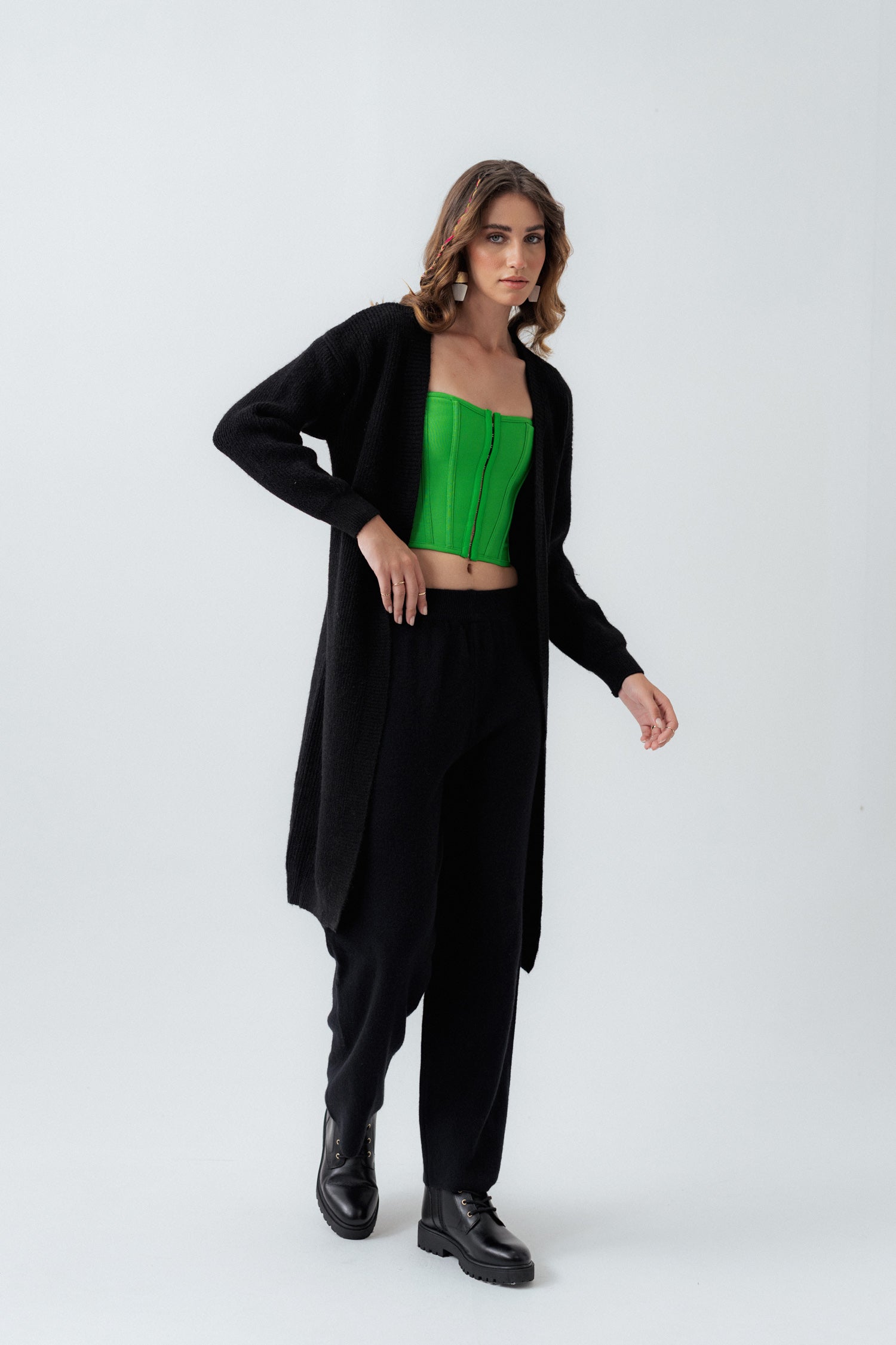 Black Long Cardigan