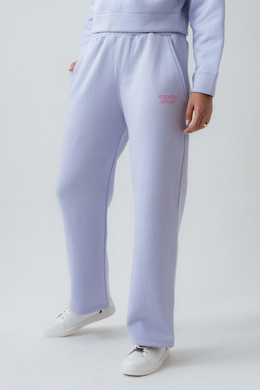 Lilac Straight FIt Sweatpants - Hustle N Holla