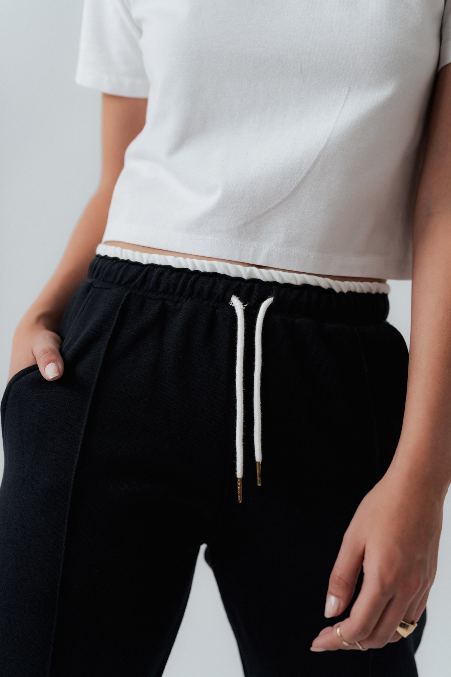 Double Waistband Sweatpants - Hustle N Holla