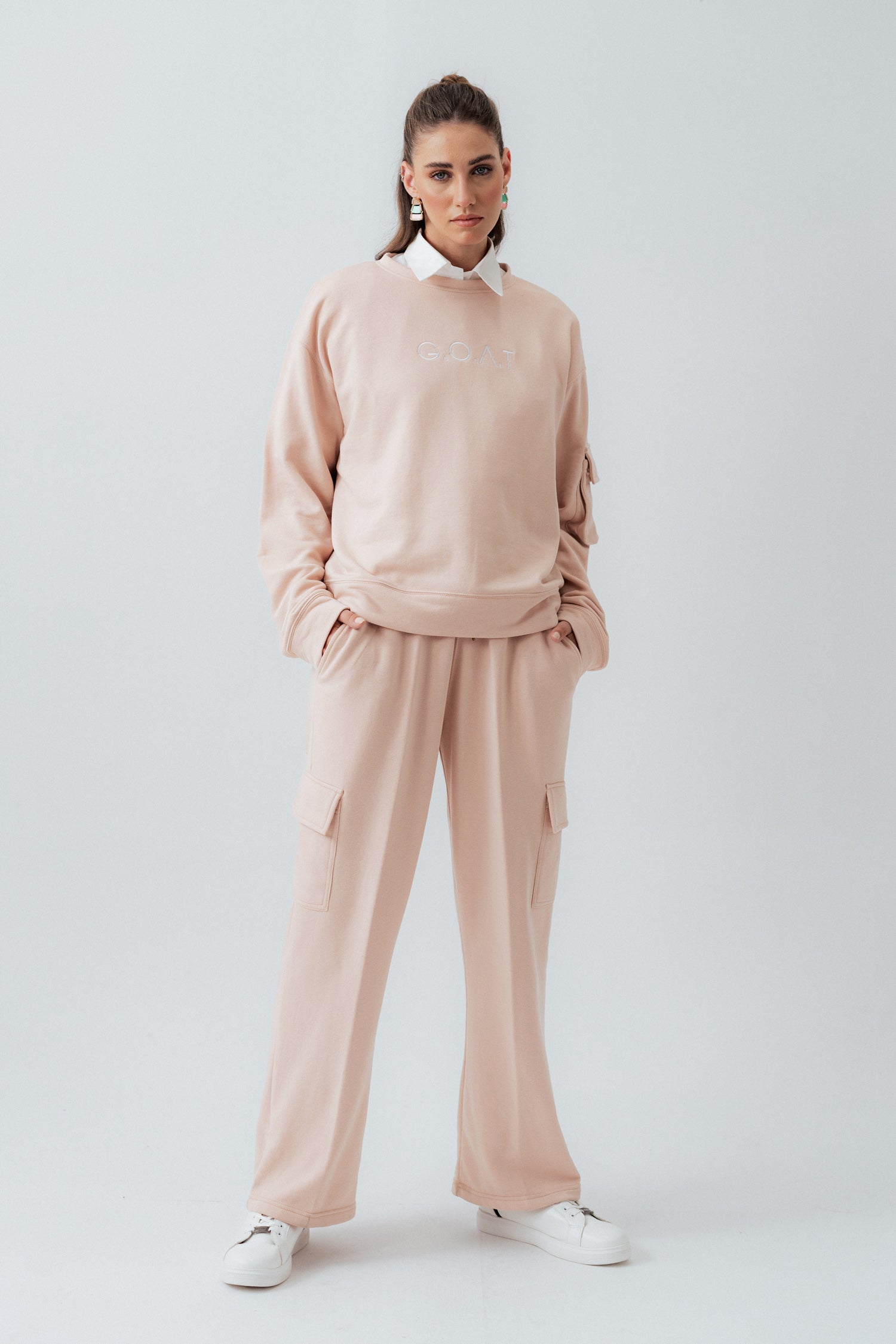 Peach Straight Fit Sweatpants - Hustle N Holla