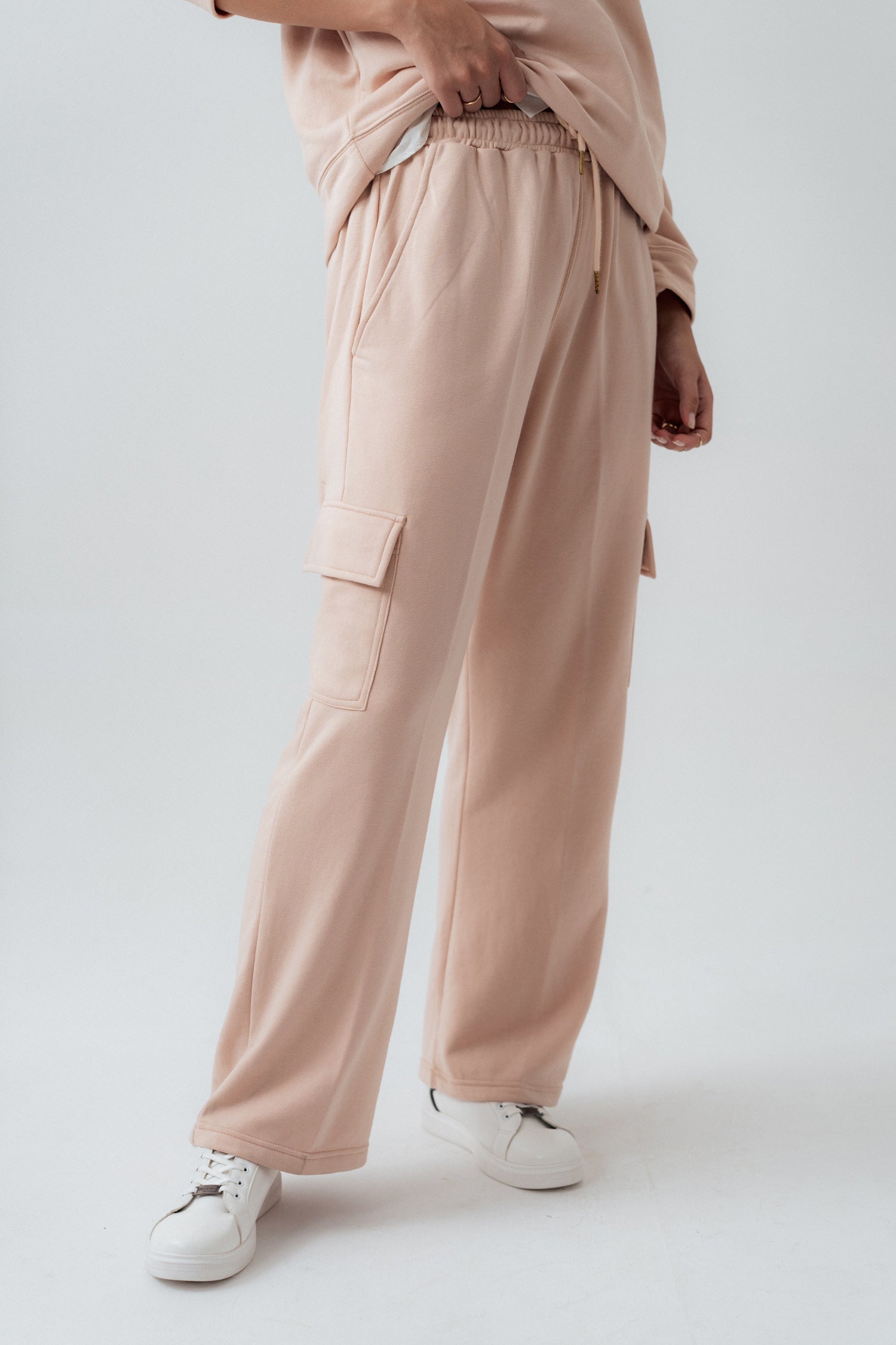 Peach Straight Fit Sweatpants