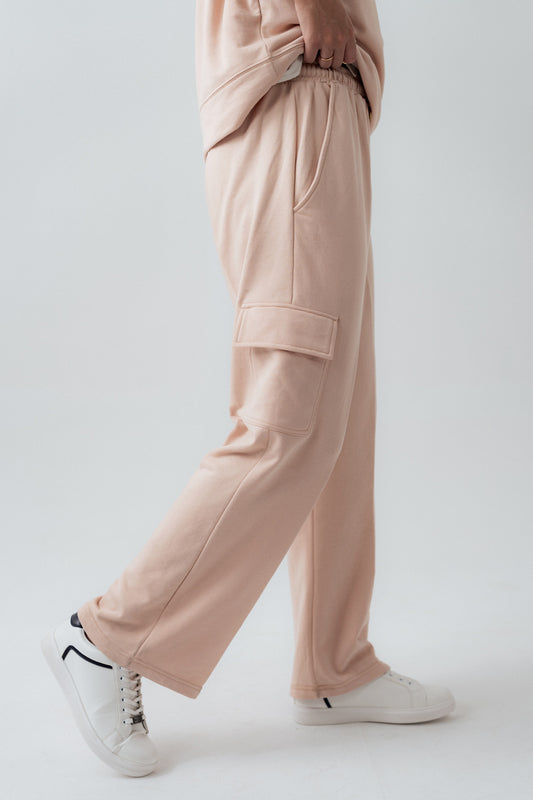 Peach Straight Fit Sweatpants - Hustle N Holla