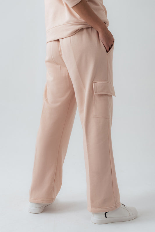 Peach Straight Fit Sweatpants - Hustle N Holla