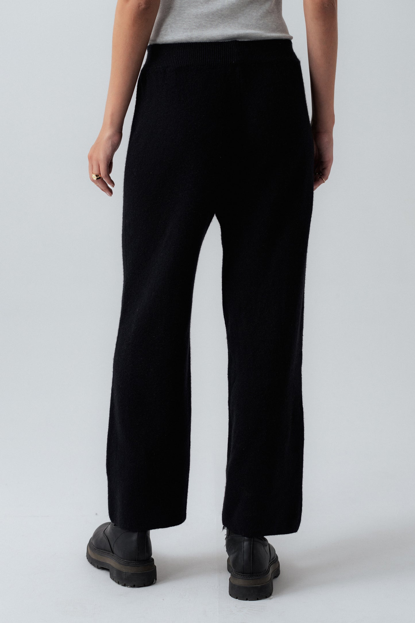 Black Straight Fit Trouser - Hustle N Holla