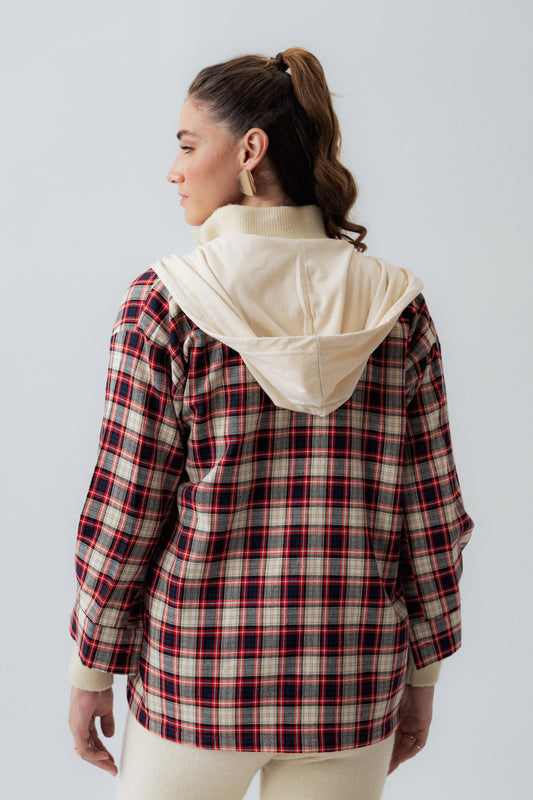 Multi-Colored Oversized Fit Flannel Shirt - Hustle N Holla