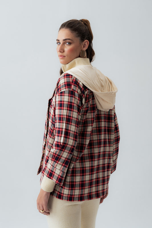 Multi-Colored Oversized Fit Flannel Shirt - Hustle N Holla