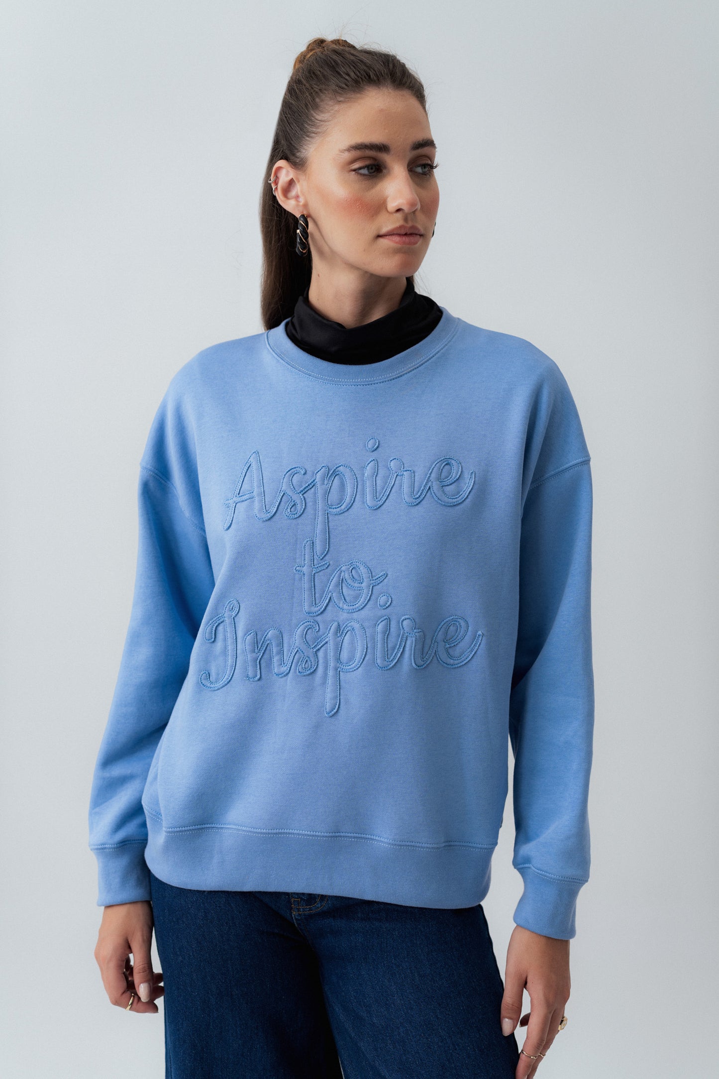 Blue Oversized Sweatshirt - Hustle N Holla