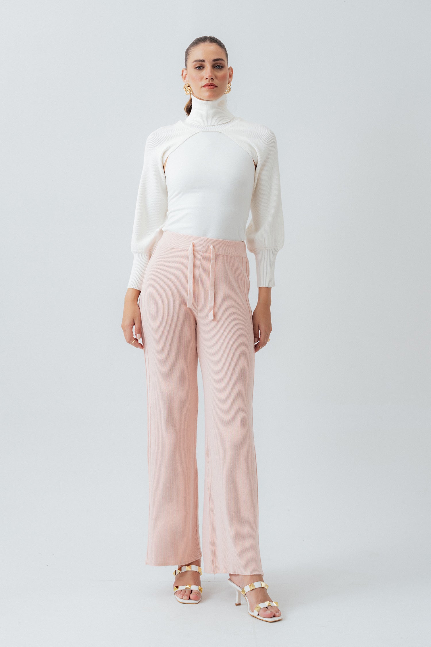 OFF White Puff Sleeves Sweater - Hustle N Holla