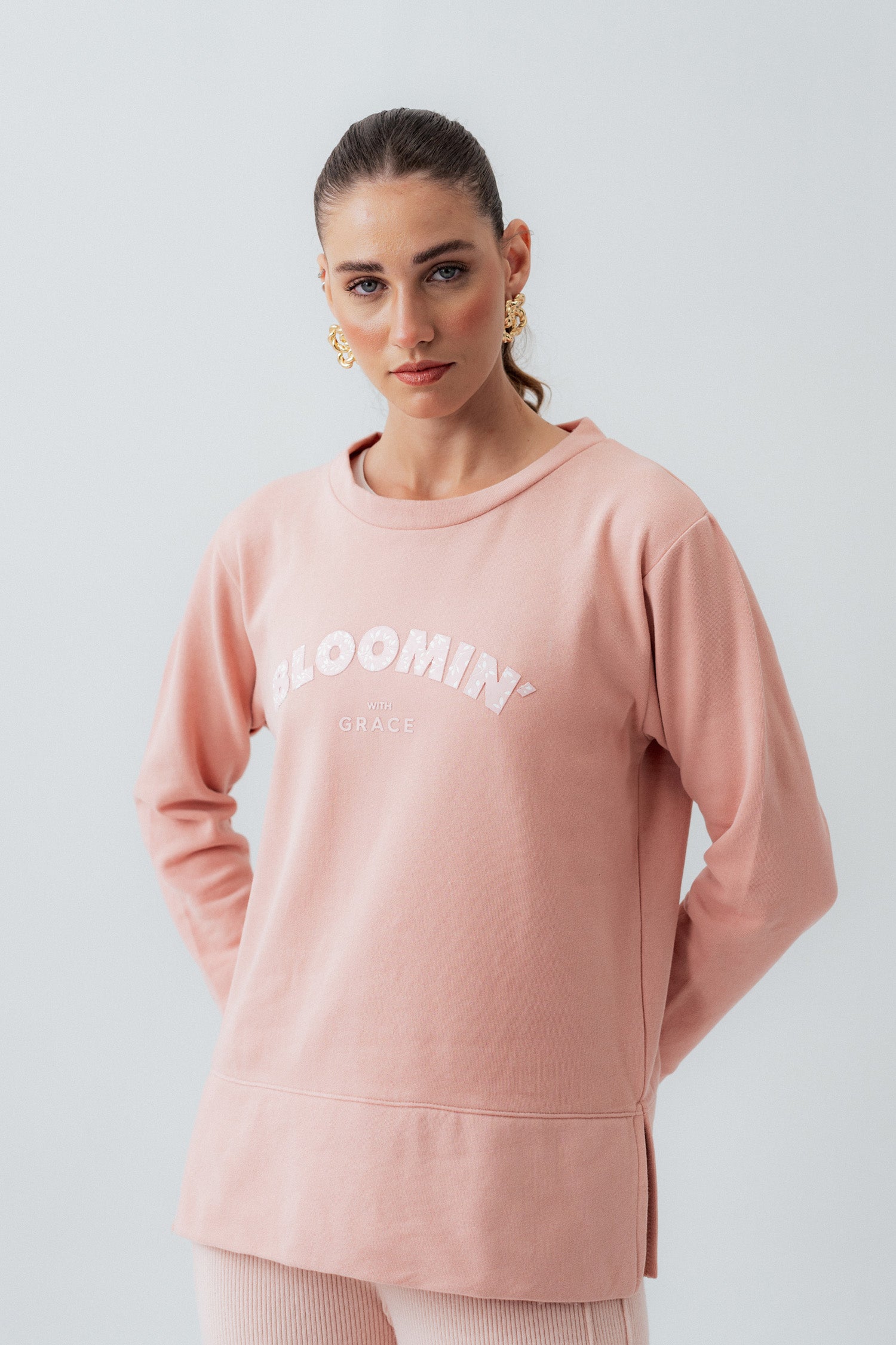 Light sweatshirt womens best sale