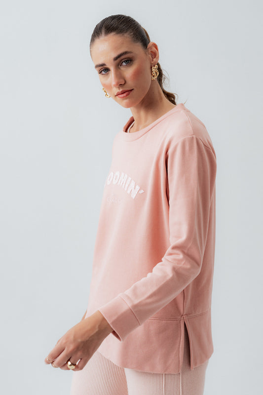 Pink Oversized Sweatshirt - Hustle N Holla