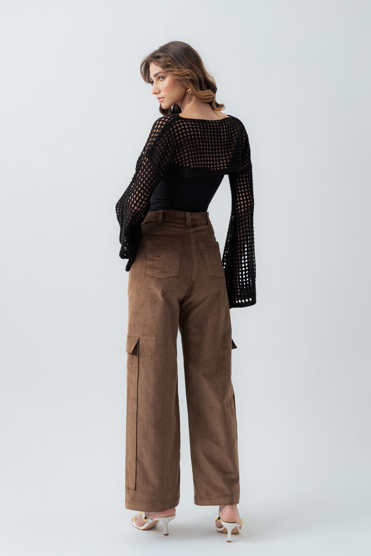 Brown Corduroy Wide Leg Pants - Hustle N Holla