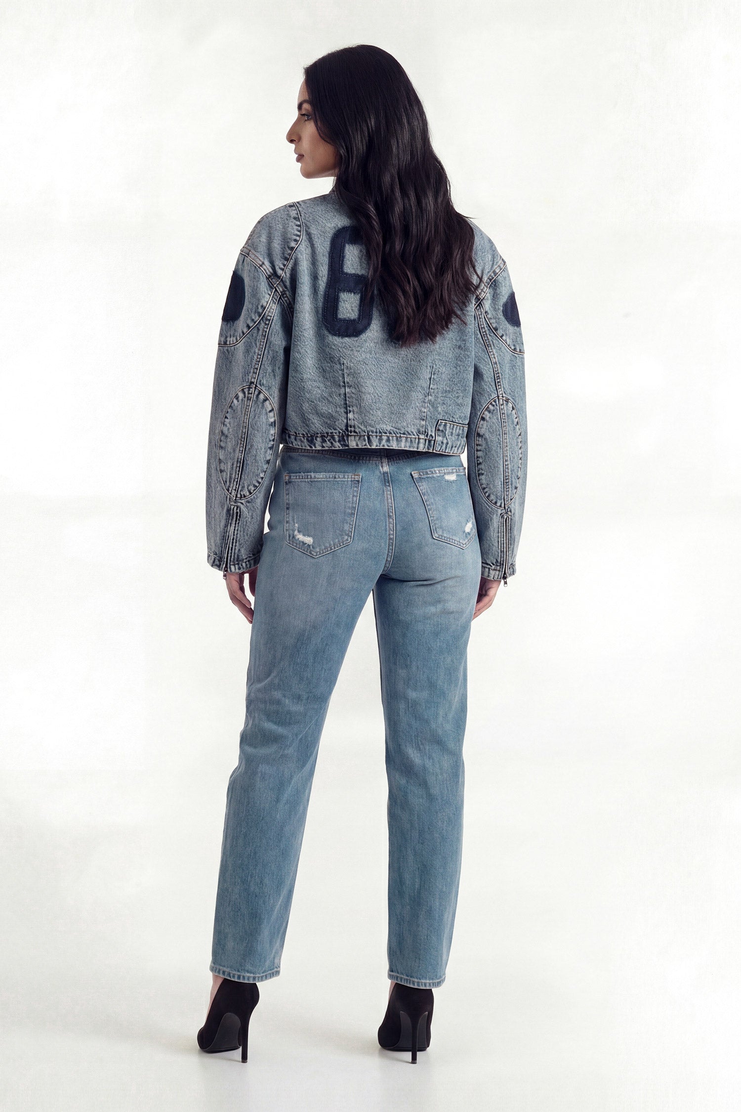 Blue Light Washed 67 Oversized Jacket - Hustle N Holla