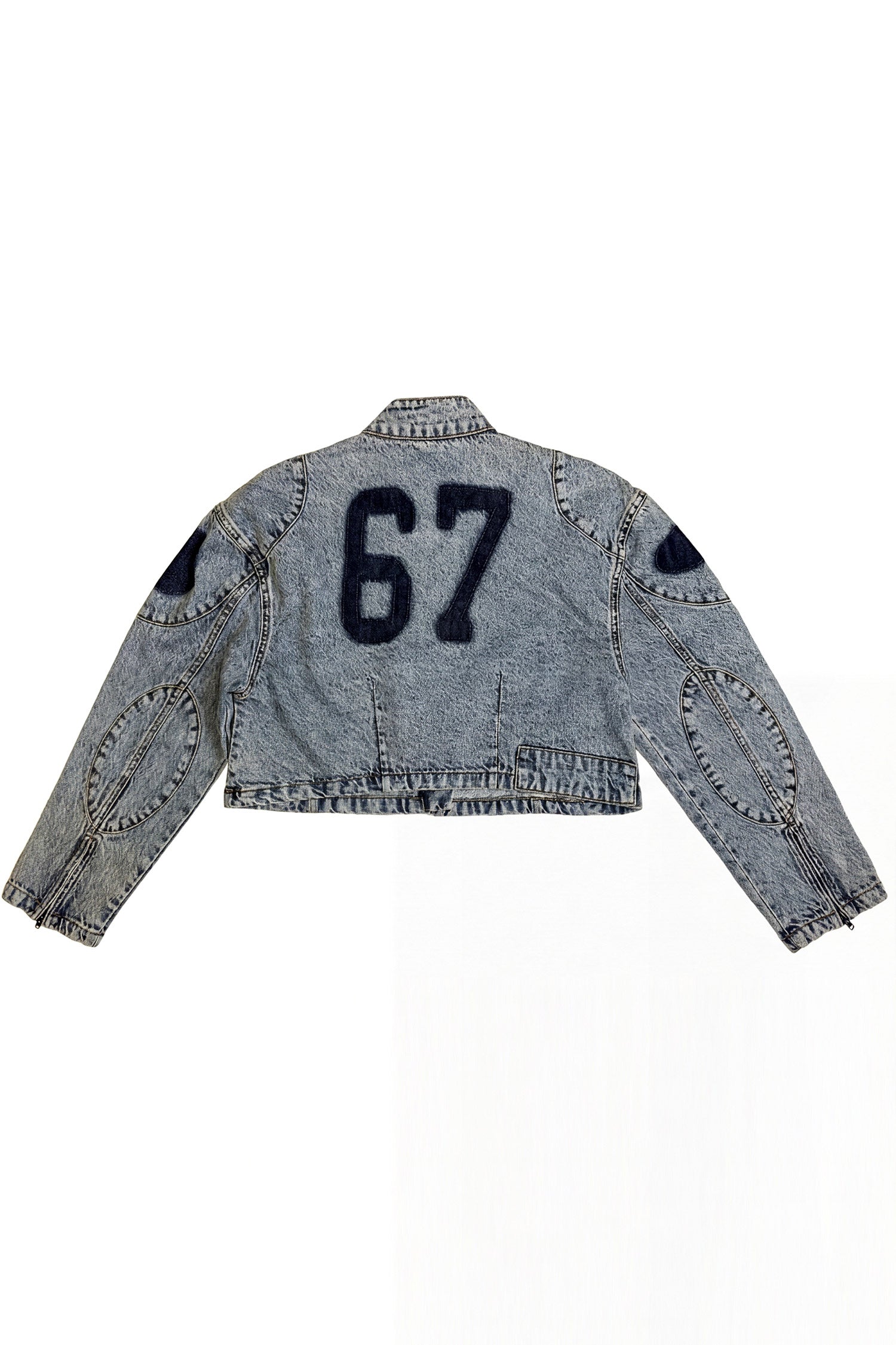 Blue Light Washed 67 Oversized Jacket - Hustle N Holla