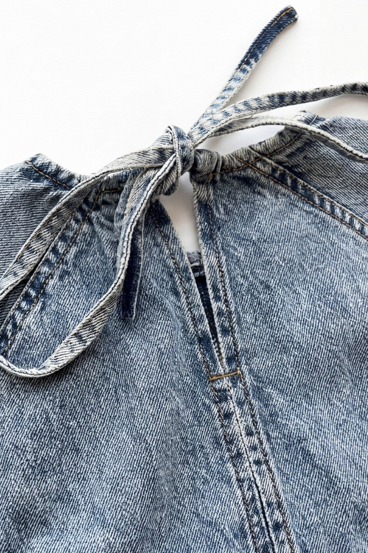 Light Blue Acid Washed Boxy Fit Denim Top - Hustle N Holla