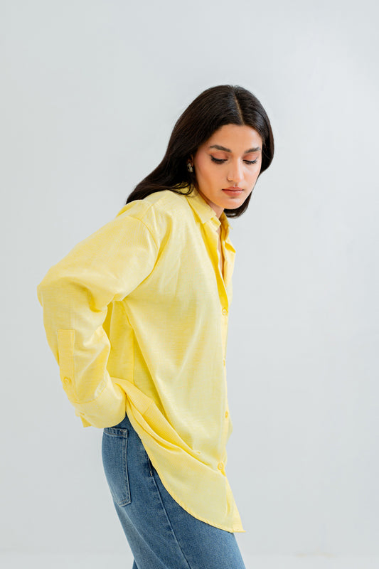 Yellow oversized shirt
