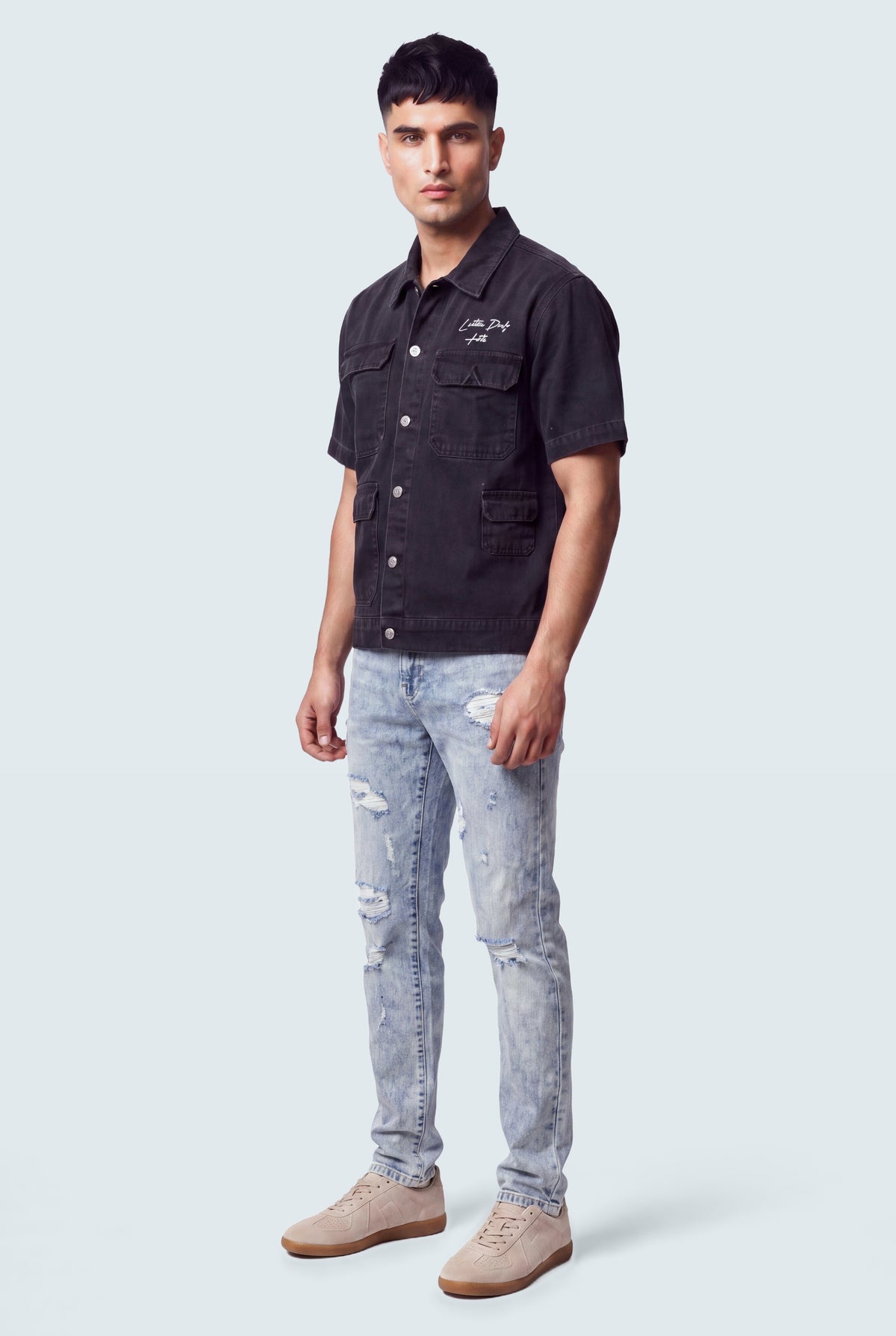 Acid Blue Denim Jeans - Hustle N Holla