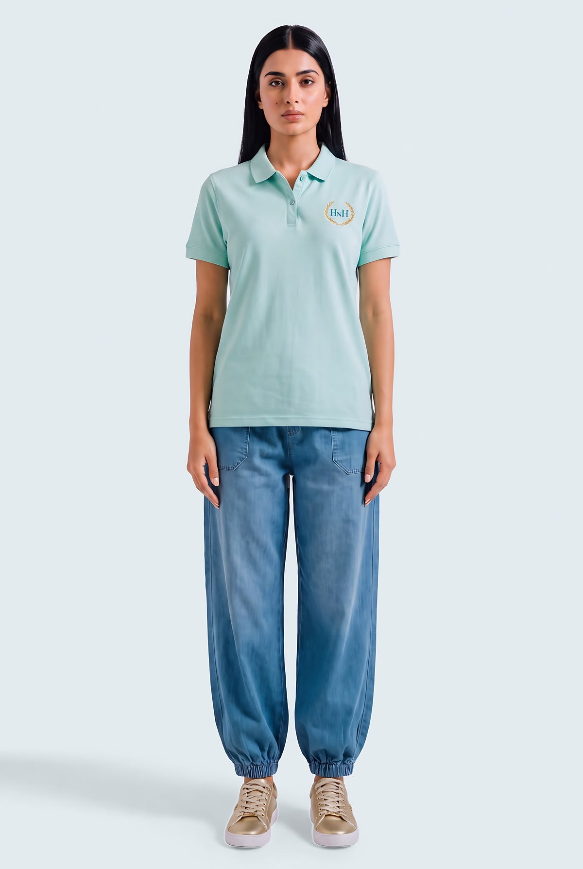 Aqua Green Regular Fit Polo Shirt - Hustle N Holla