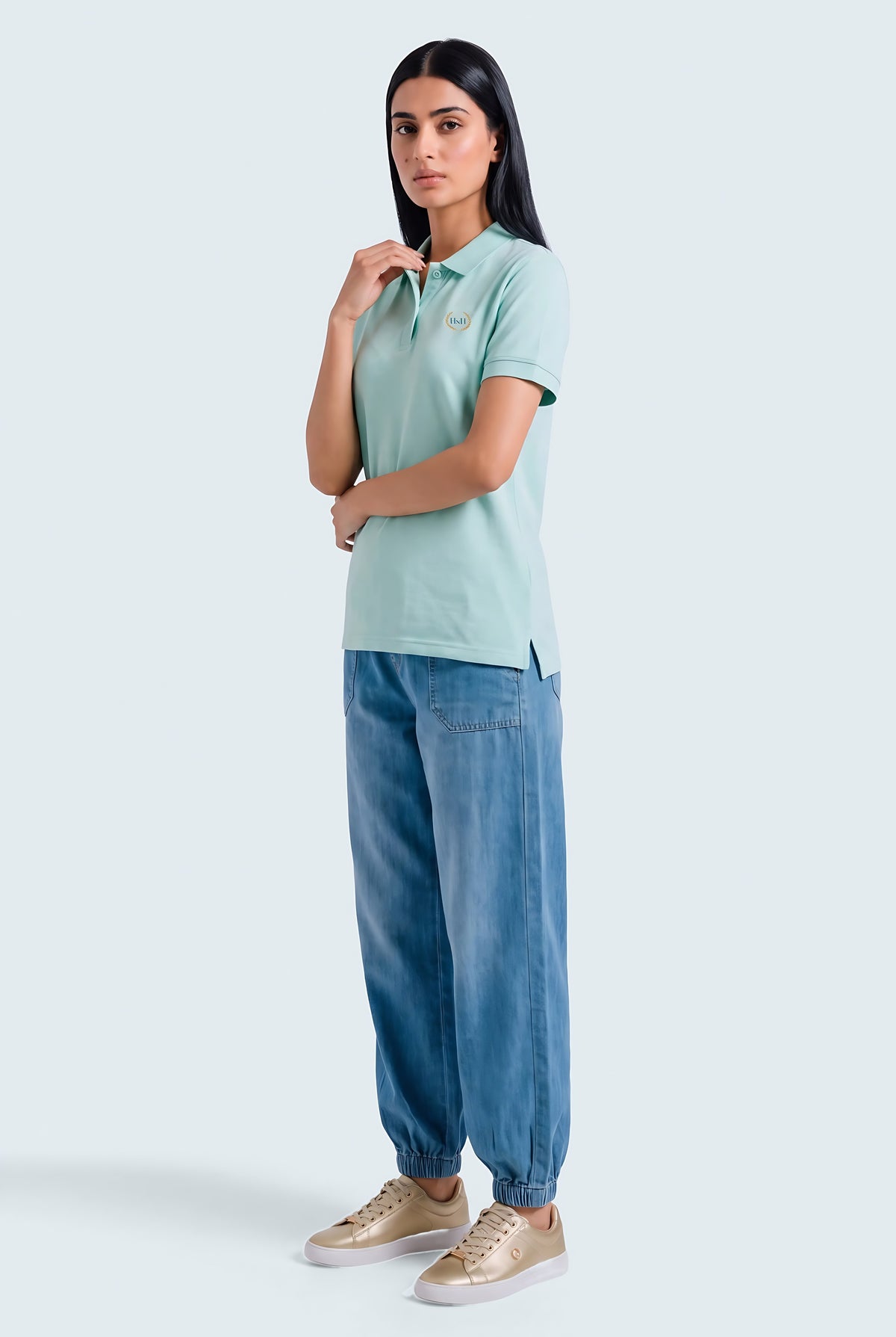 Aqua Green Regular Fit Polo Shirt - Hustle N Holla
