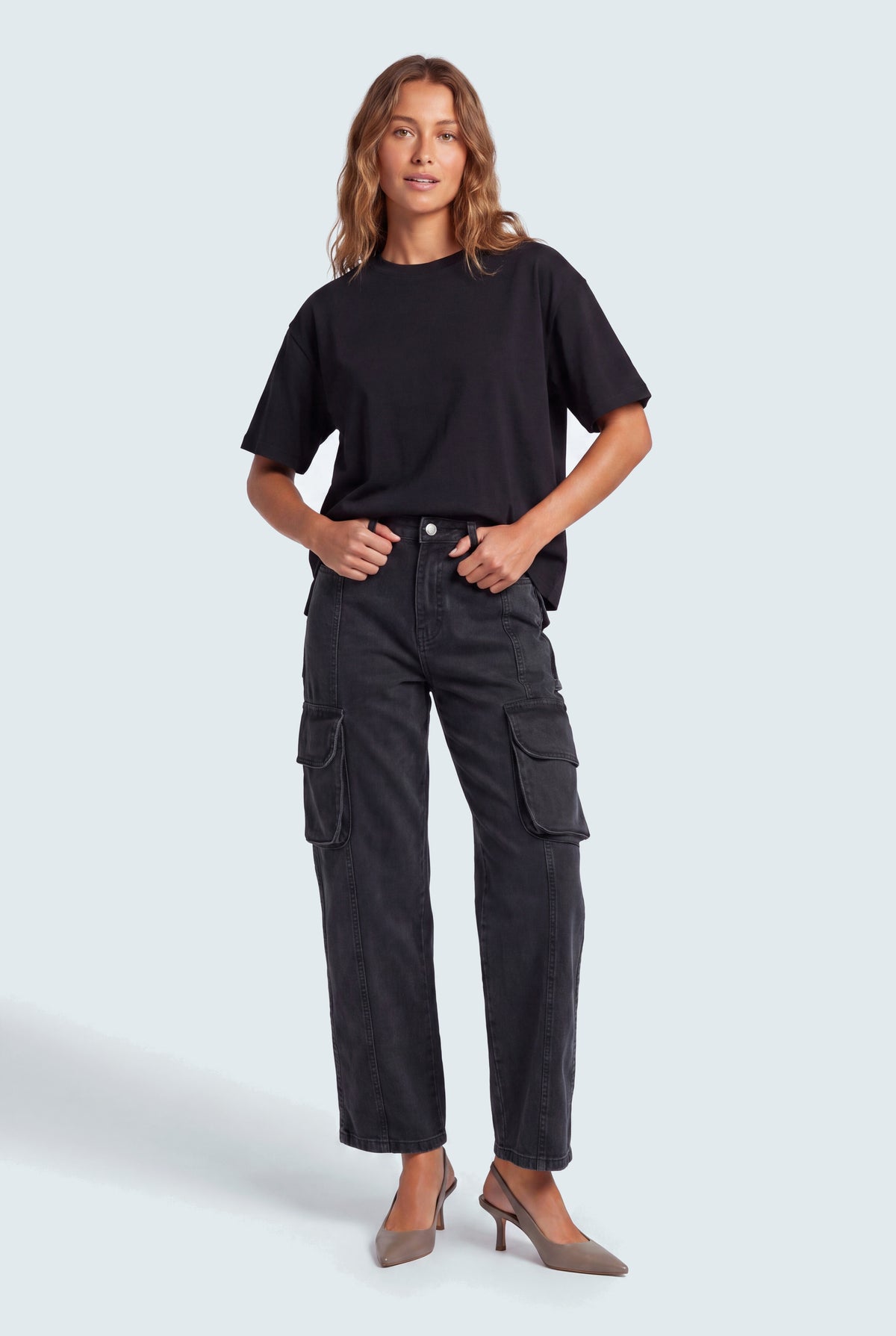 Ayla Cargo Jeans - Hustle N Holla