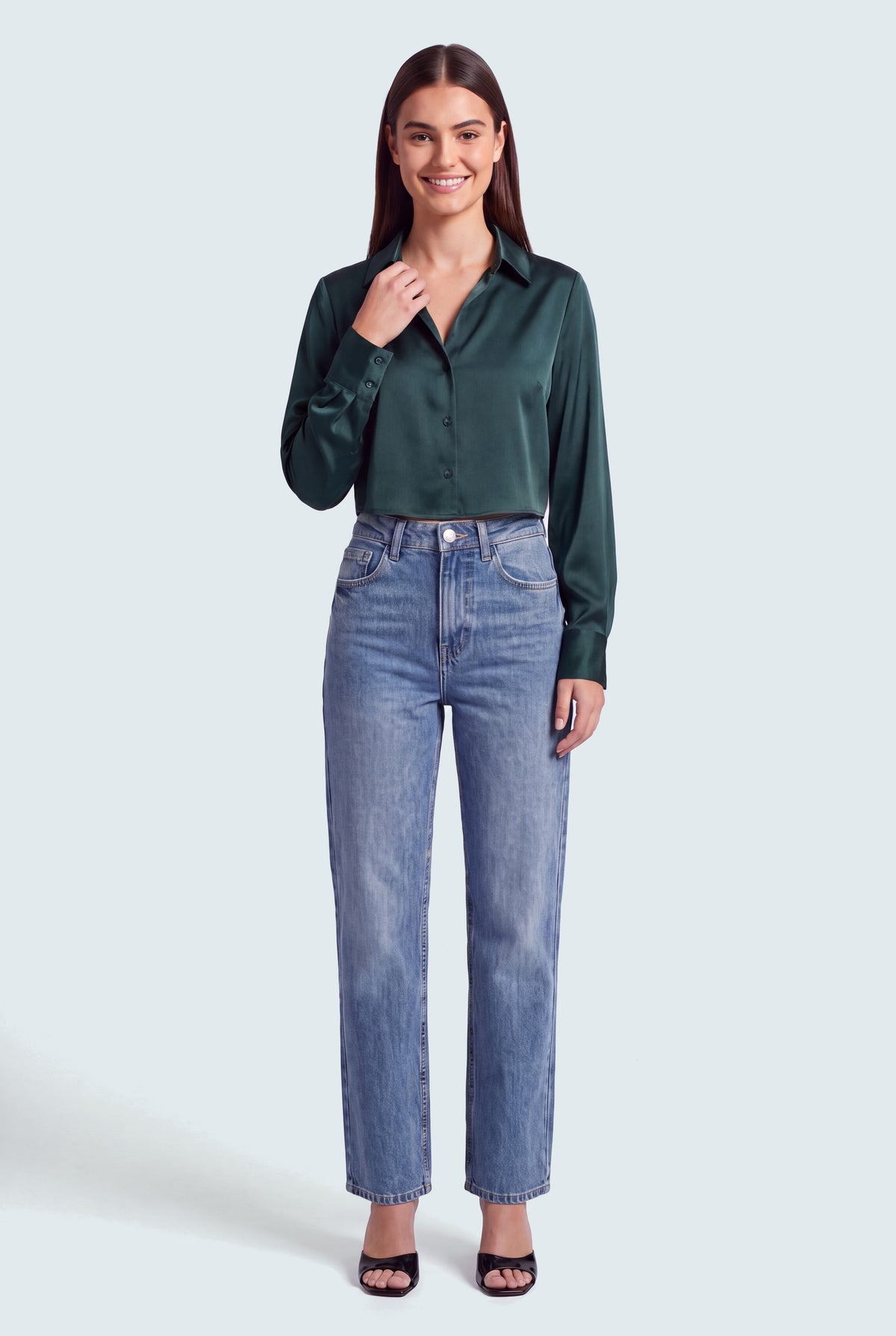 Basic Vintage Wash Straight Fit Jeans - Hustle N Holla