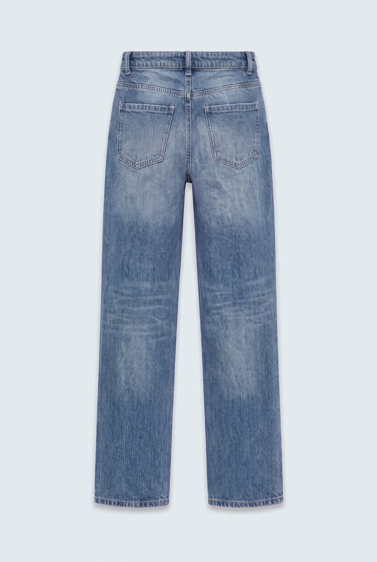 Basic Vintage Wash Straight Fit Jeans - Hustle N Holla