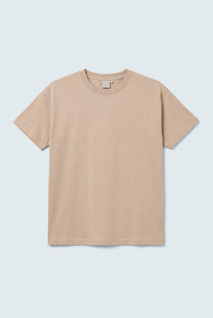 Beige Boxy Fit Basic T-Shirt - Hustle N Holla