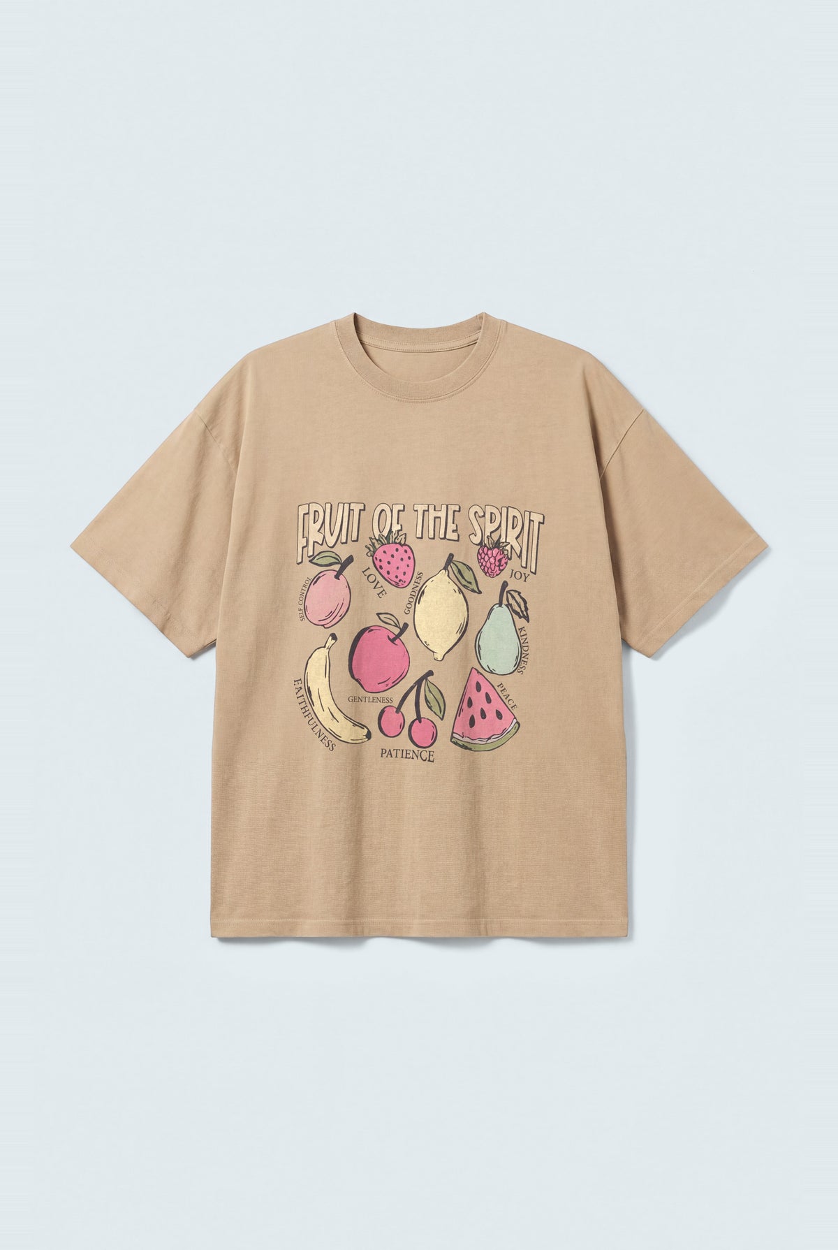 Beige Oversized Graphic T-Shirt - Hustle N Holla