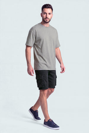 Black Cargo Denim Shorts - Hustle N Holla