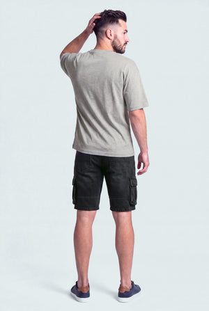 Black Cargo Denim Shorts - Hustle N Holla