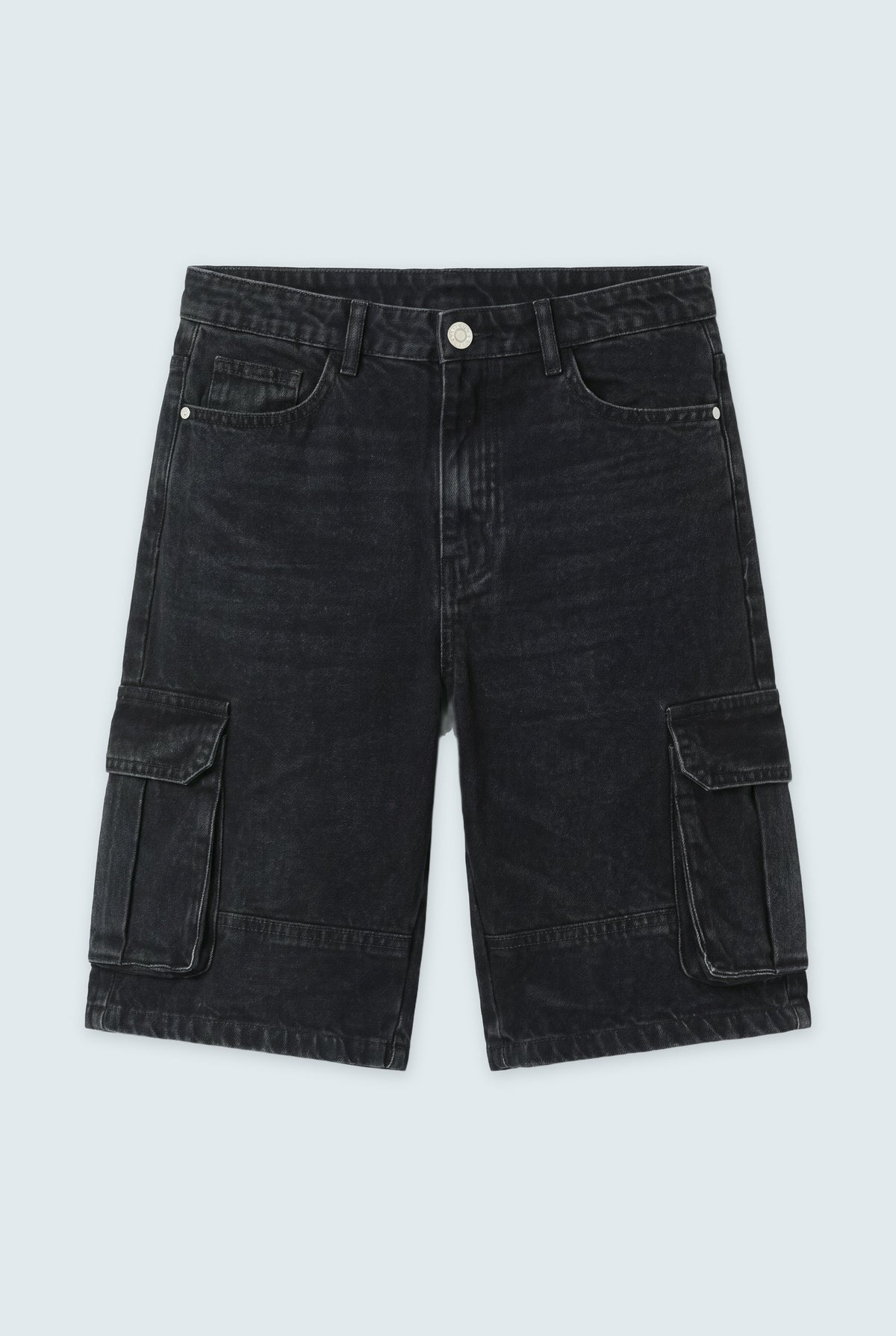 Black Cargo Denim Shorts - Hustle N Holla