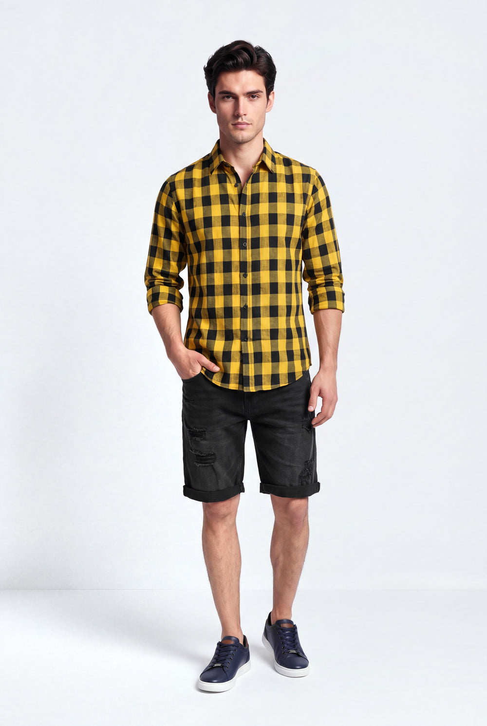 Black Denim Shorts - Hustle N Holla