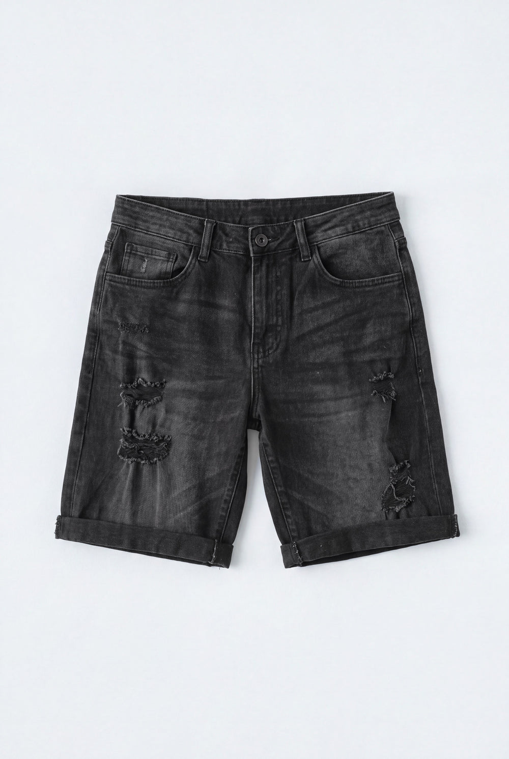 Black Denim Shorts - Hustle N Holla