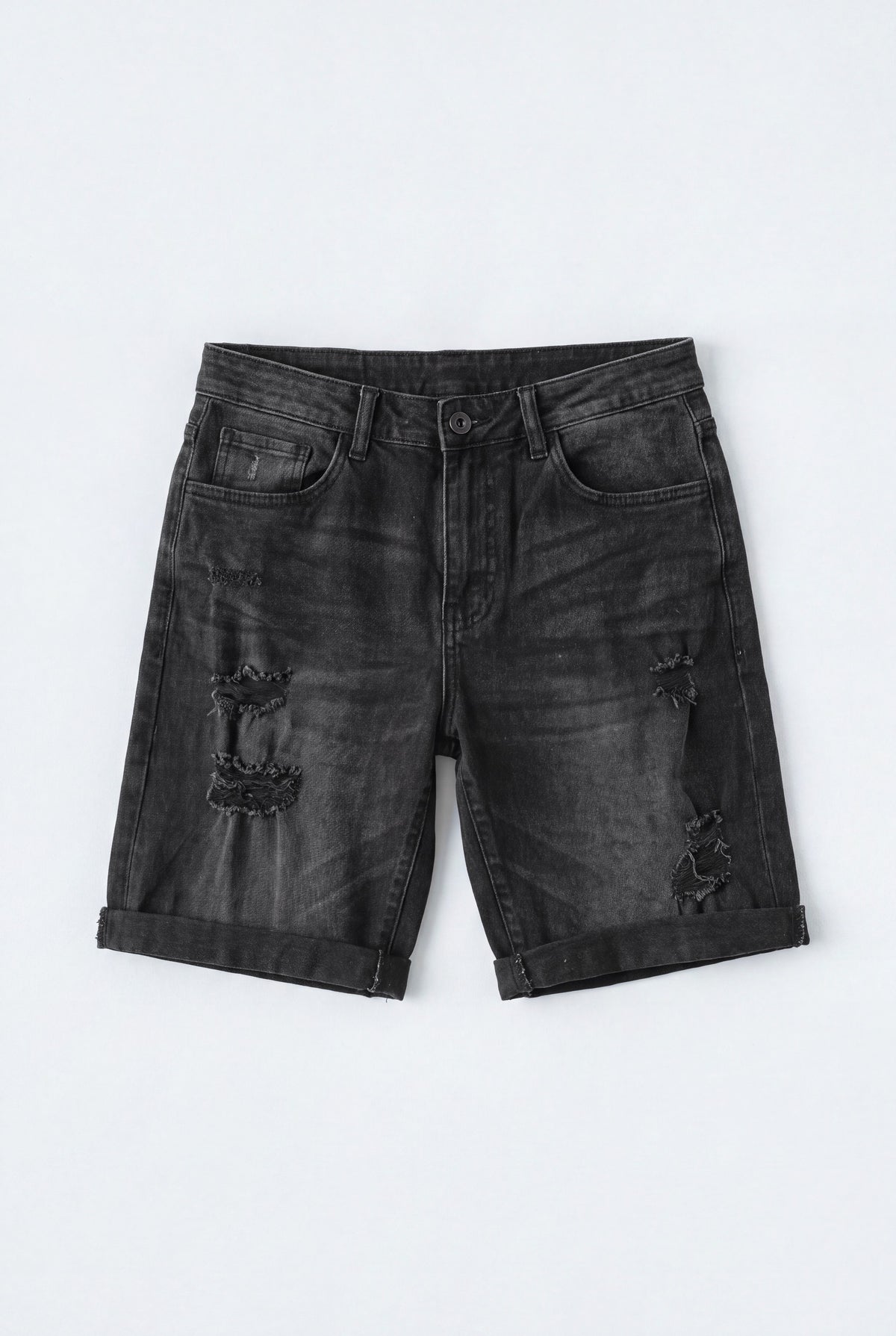 Black Denim Shorts - Hustle N Holla
