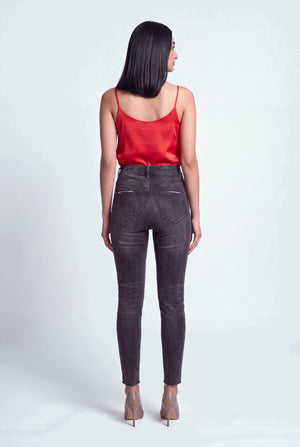Black Distressed Denim Jeans - Hustle N Holla