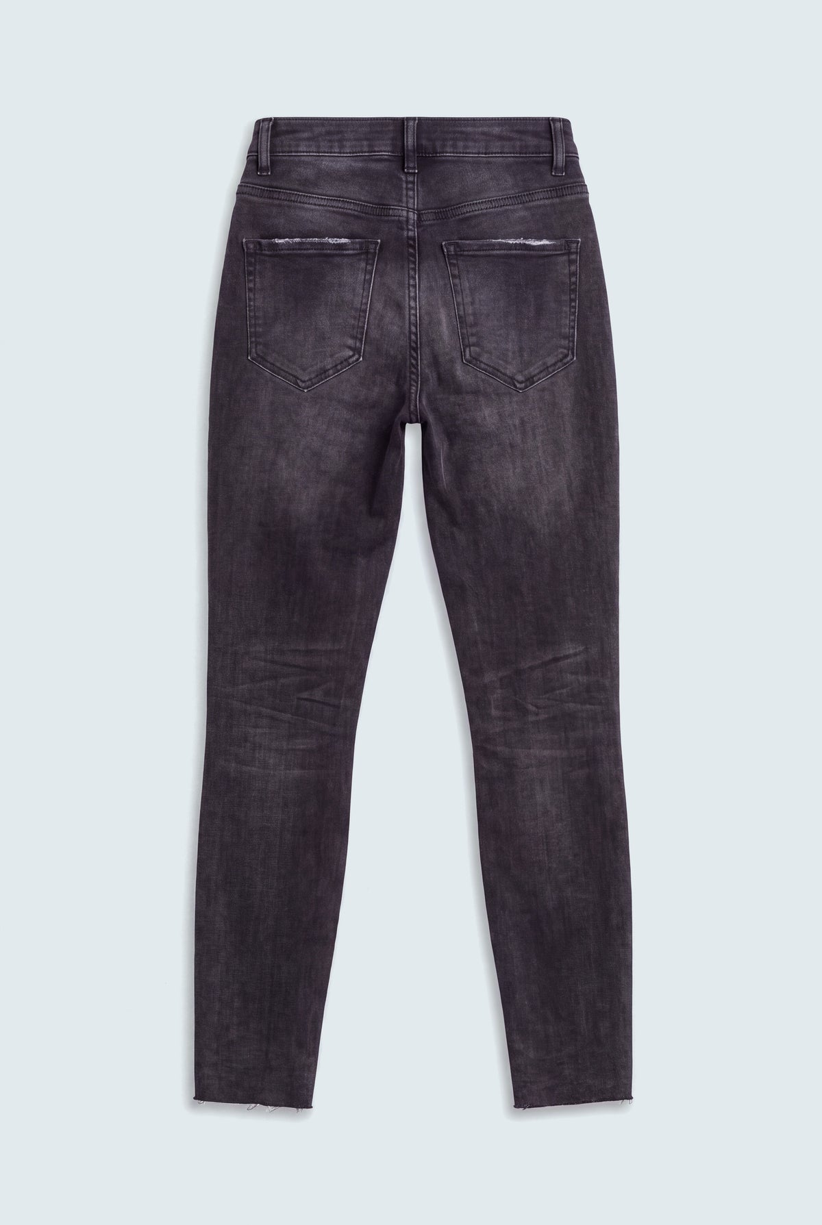 Black Distressed Denim Jeans - Hustle N Holla