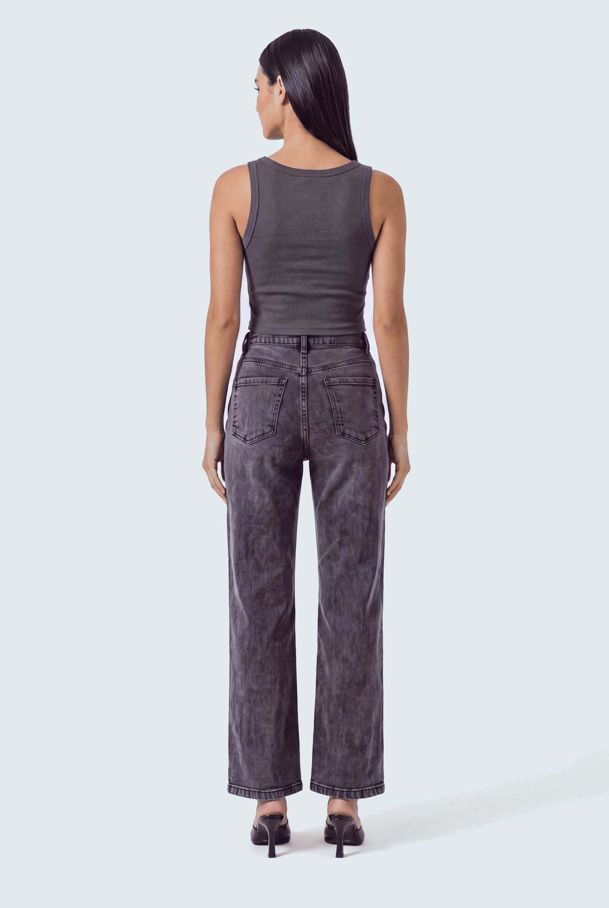 Black Distressed Denim Jeans - Hustle N Holla