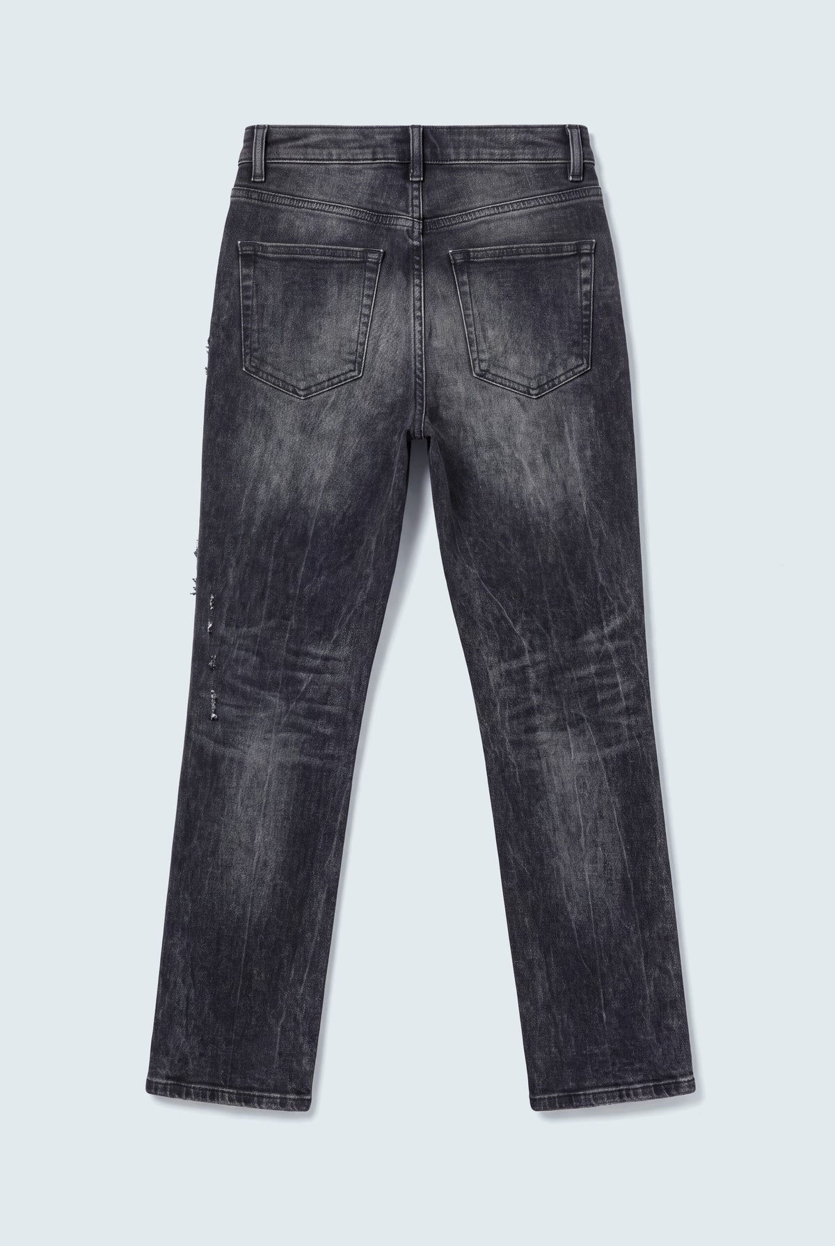 Black Distressed Denim Jeans - Hustle N Holla