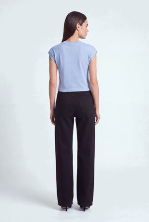 Black Mid Rise Wide Leg Jeans - Hustle N Holla