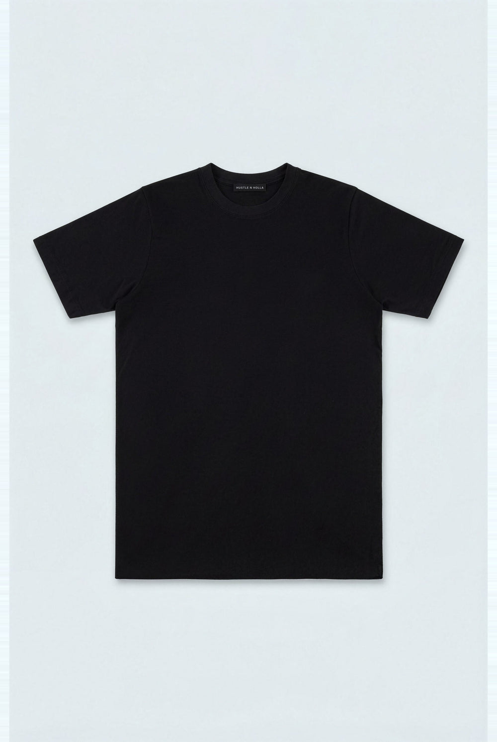 Black Regular Fit Basic T-Shirt Two - Hustle N Holla