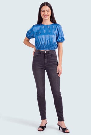 Black Washed Skinny Jeans - Hustle N Holla