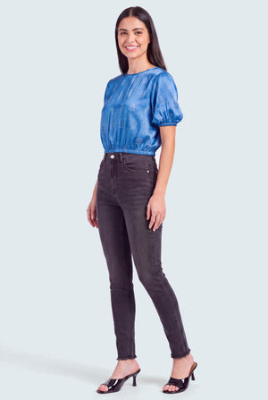 Black Washed Skinny Jeans - Hustle N Holla